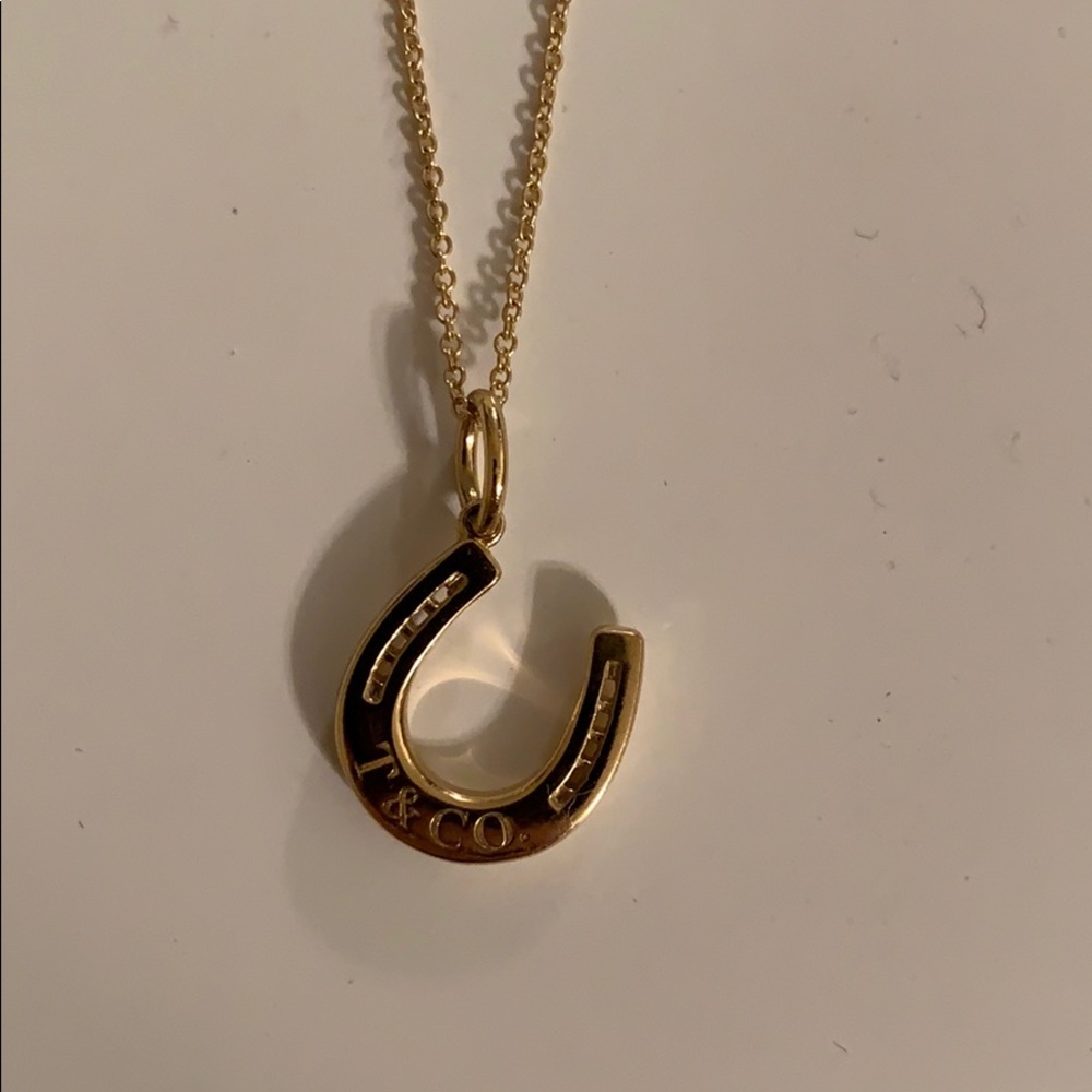 TIFFANY GOLD HORSESHOE NECKLACE 18k gold